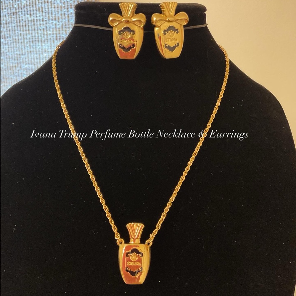 #144 Ivana Trump Necklace & Earrings Set